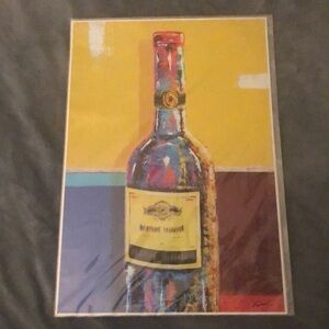Wine Bottle Print